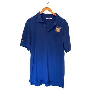 Federated Auto Parts Polo Shirt Men's L Blue Short Sleeve Casual Golf